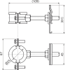 Держатель трубы Alcadrain AlcaSystem DN25-30 Хром AS-P005 — изображение 2