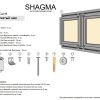 Люк двустворчатый Shagma 80х100 ревизионный под плитку ЛС800x1000Д — изображение 7