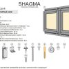 Люк двустворчатый Shagma 80х120 ревизионный под плитку ЛС800x1200Д — изображение 7